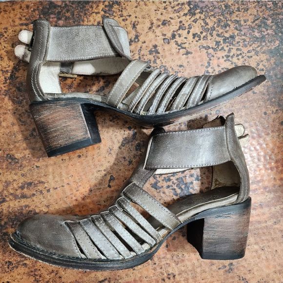 Freebird by Steven Charcoal Cut-Out Ankle Booties - Picture 10 of 16